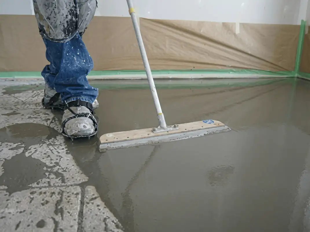 Uneven floor being professionally repaired in Arlington, TX
