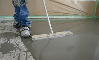 Uneven floor being professionally repaired in Arlington, TX